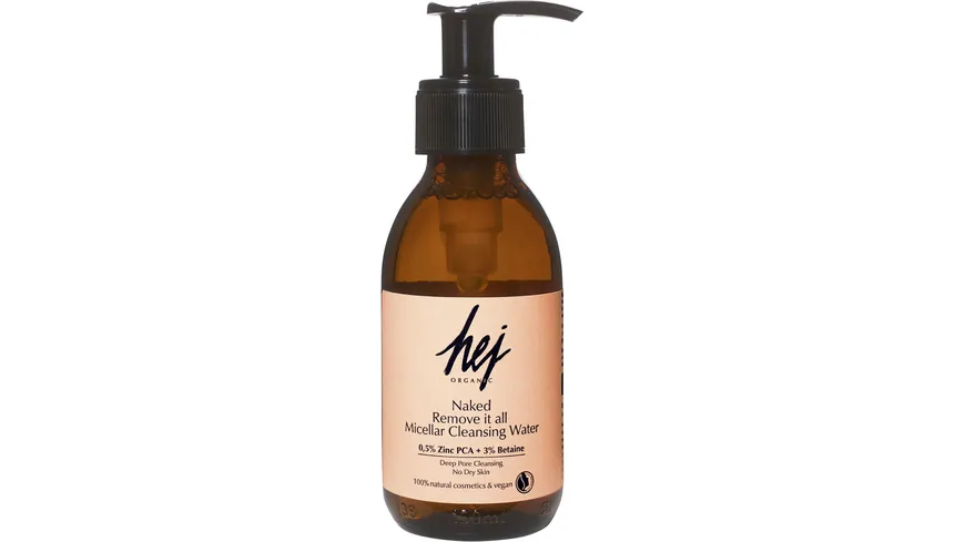 HEJ ORGANIC Reinigungswasser Mizellen Remove It All Naked 150 ml