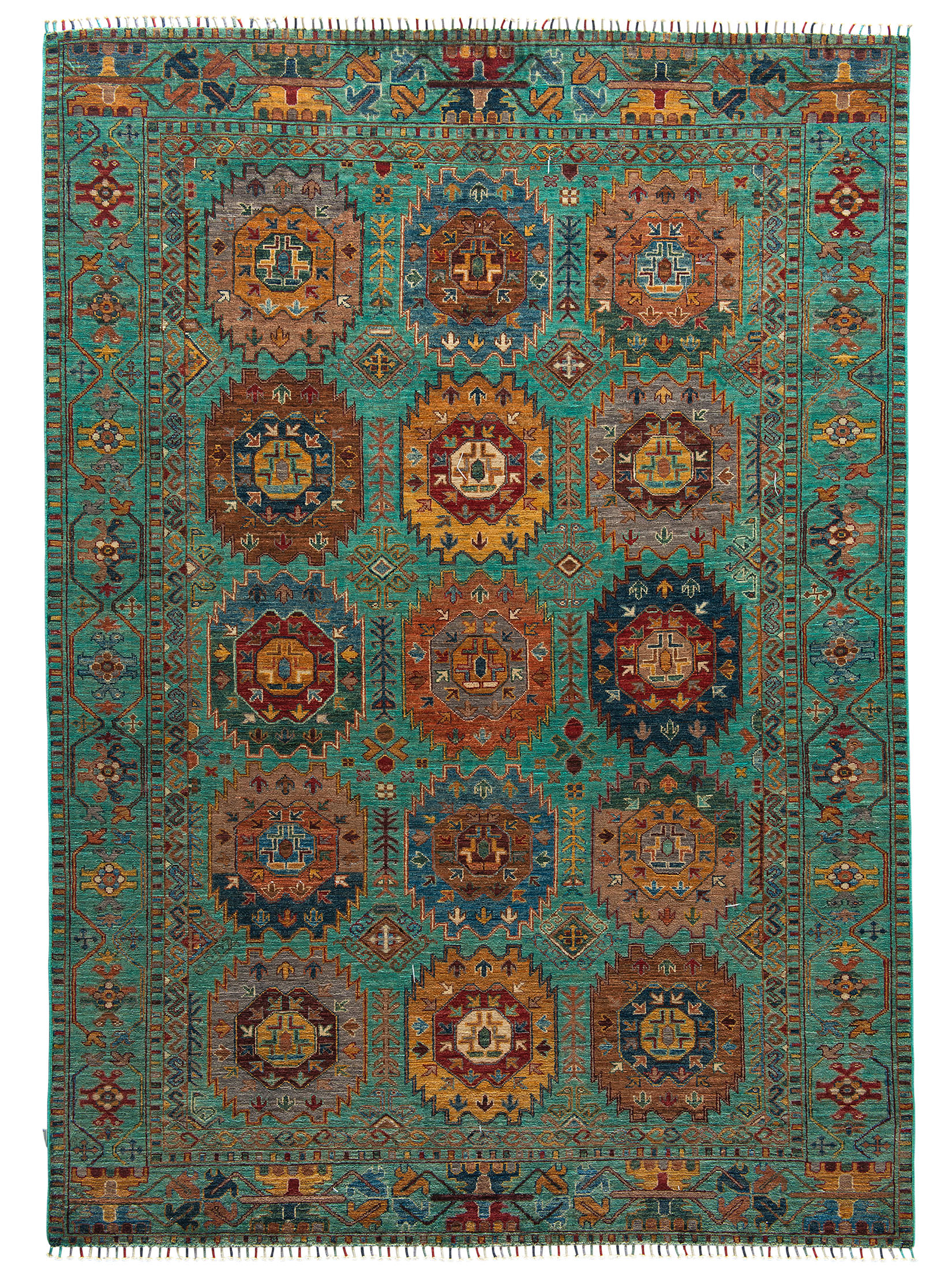 Kazak Ghazni ca. 177 x 250 cm, Unikat / Einzelstück