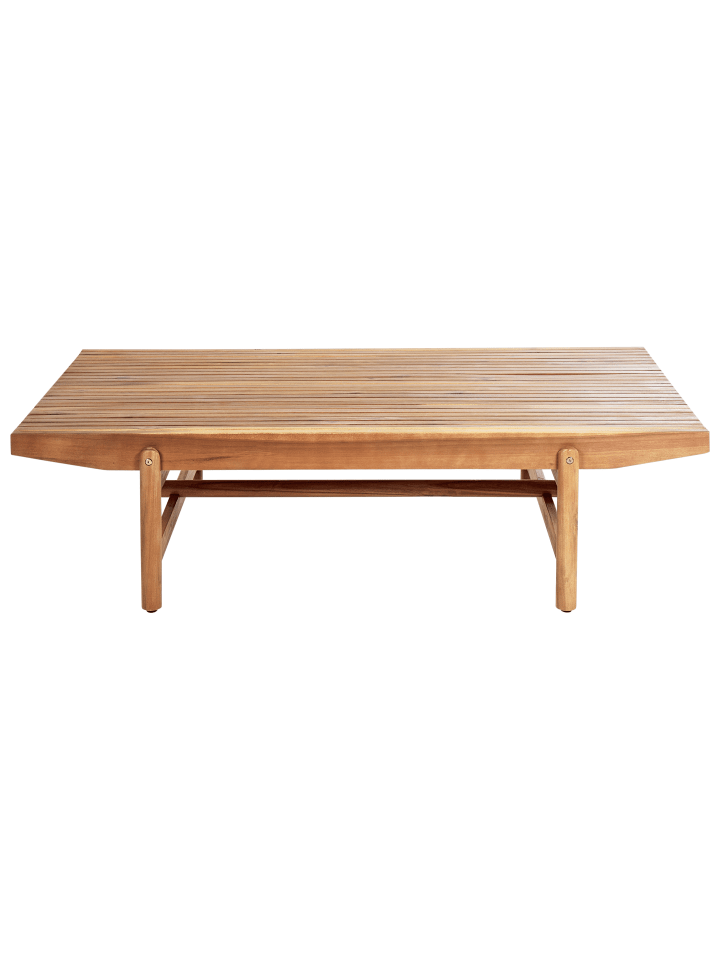 Beliani Gartentisch GIAVENO in Heller Holzfarbton - (W) 145 x (H) 38 x (L) 79 cm günstig kaufen onesize