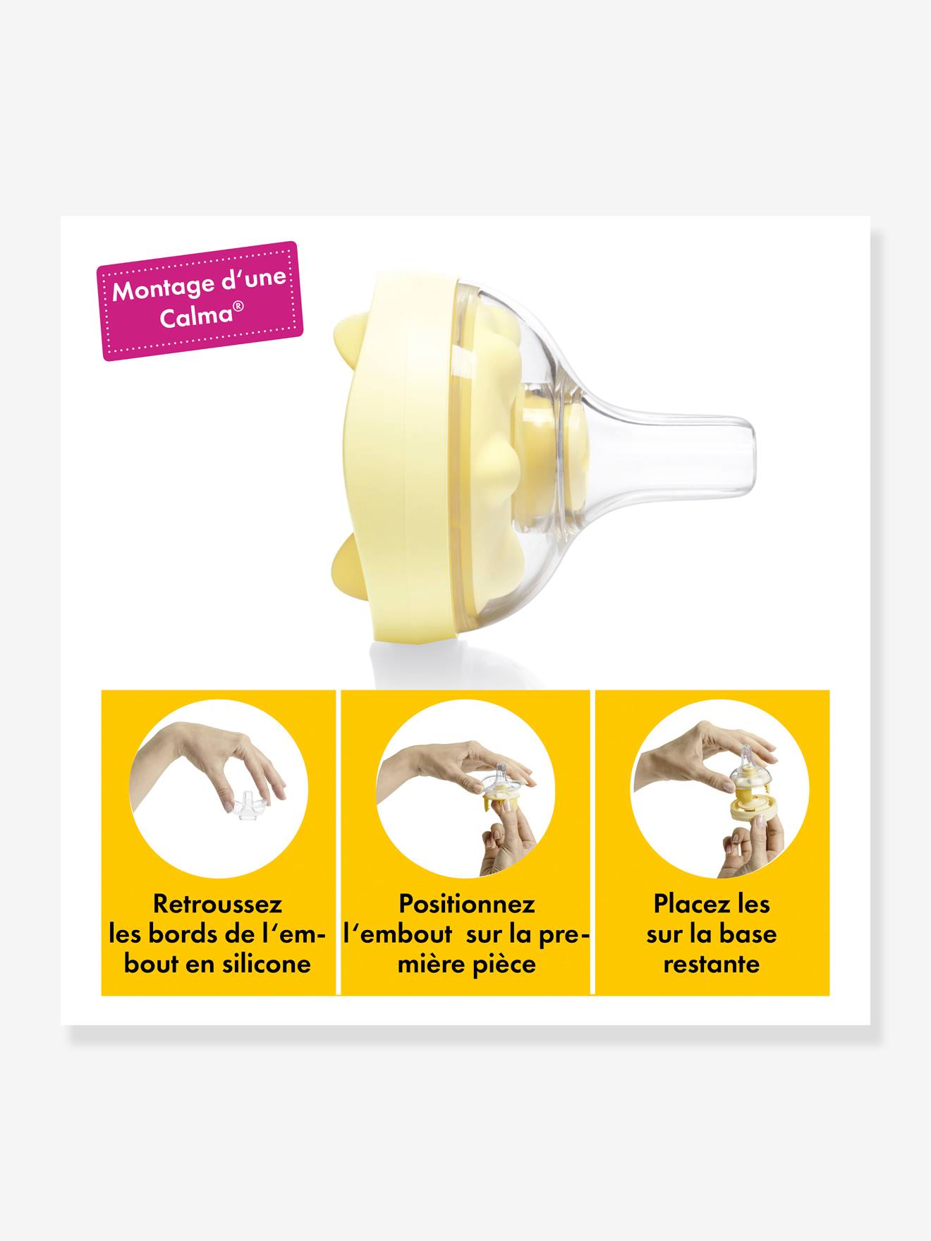 Biberon 150 ml avec embout d’alimentation Calma® MEDELA transparent