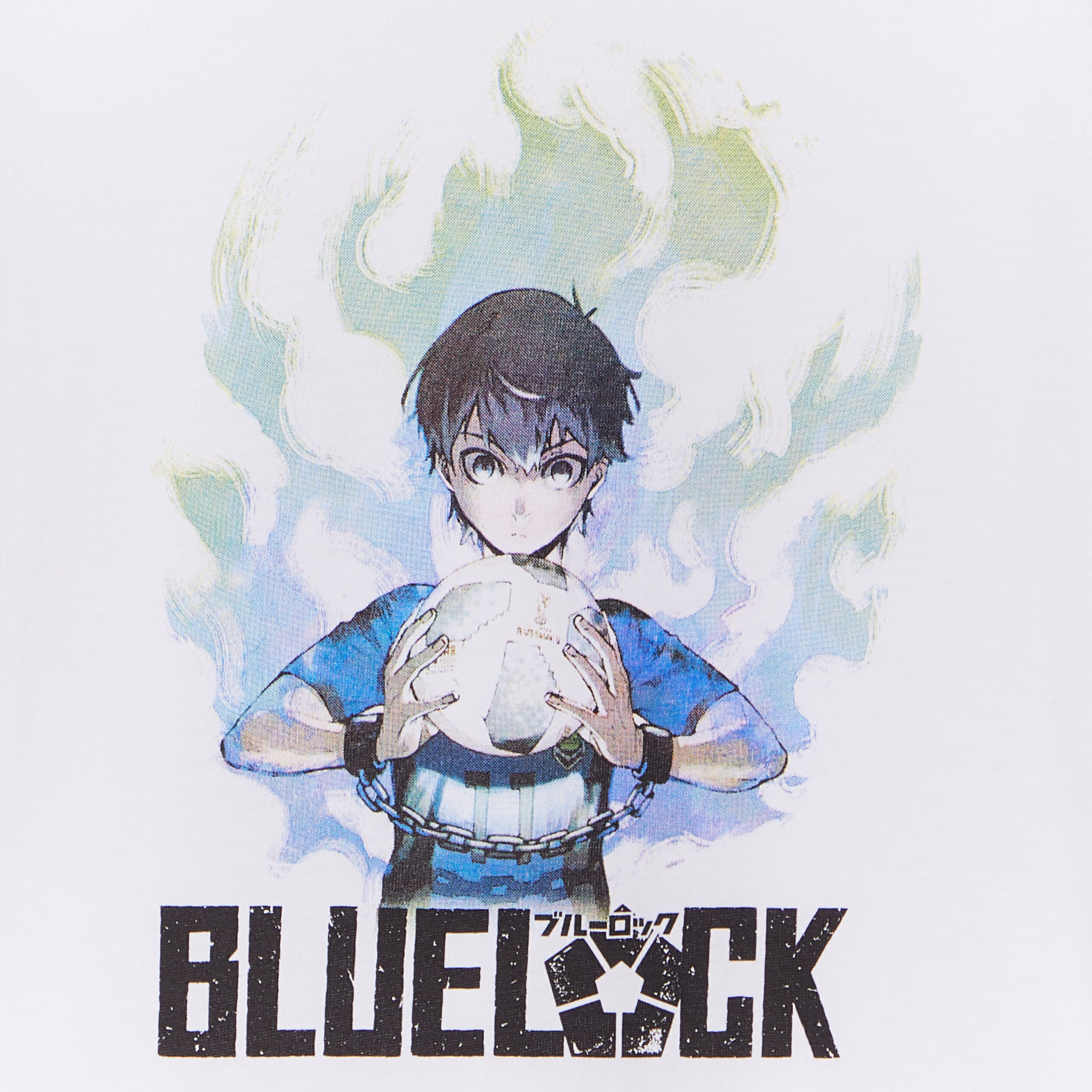 T-shirt droit manches courtes Blue Lock blanc garçon | La Halle
