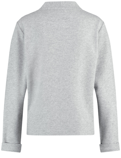 Langarmshirt mit Kelchkragen
