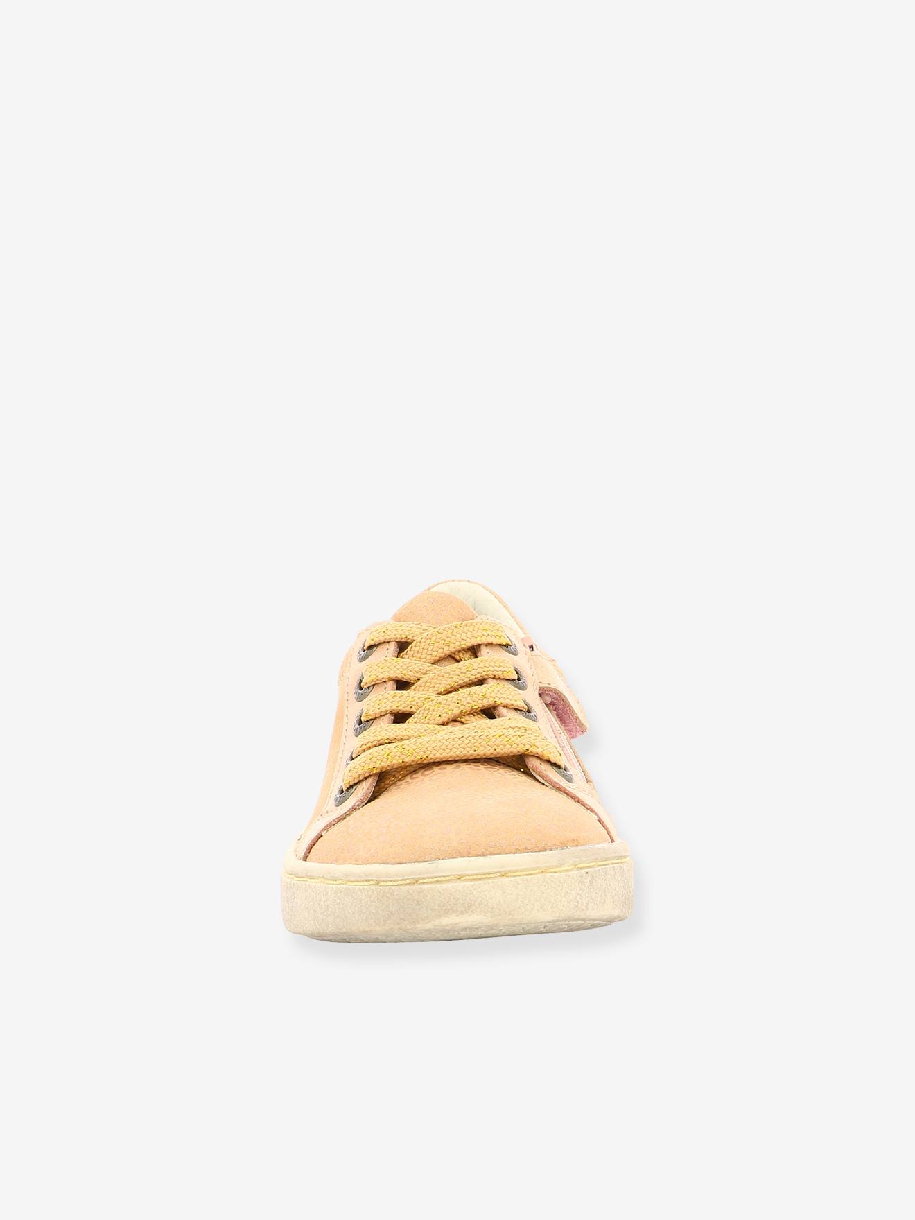 Baskets sneakers cuir fille Lykool KICKERS® rose