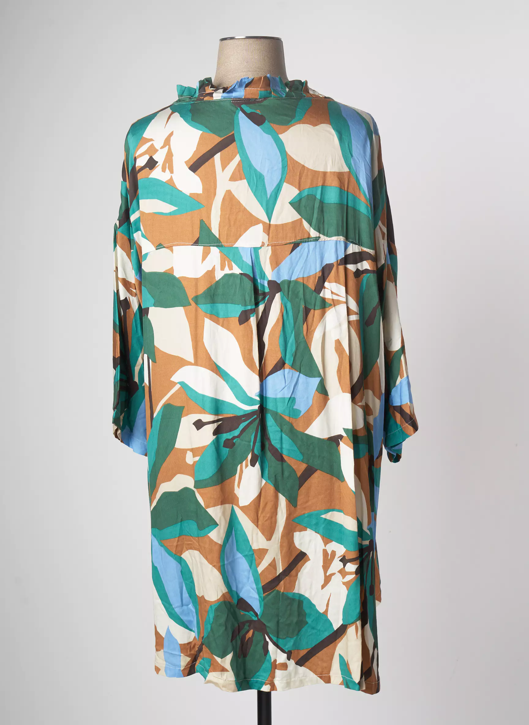 Tendance Unique Robes Mi Longues Femme couleur vert
