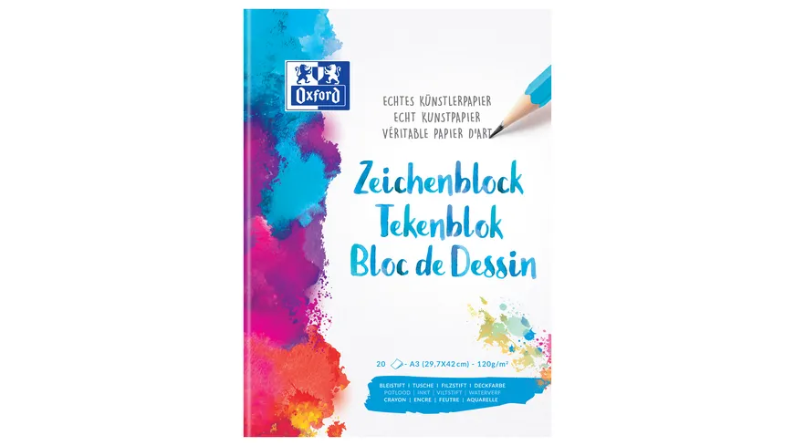Oxford Zeichenblock A3 20Blatt