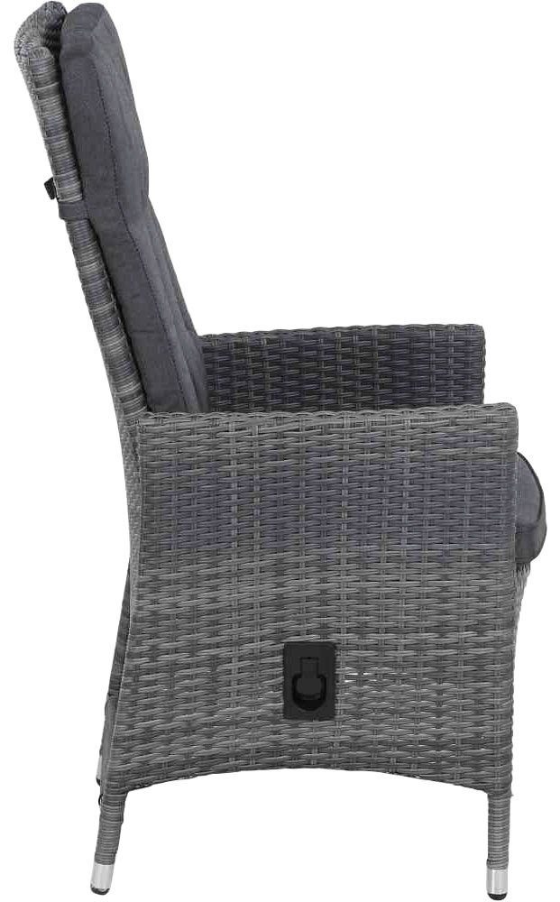 Siena Garden Gartensessel Padova II, Move Sessel, stone-grey, inkl. Kissen