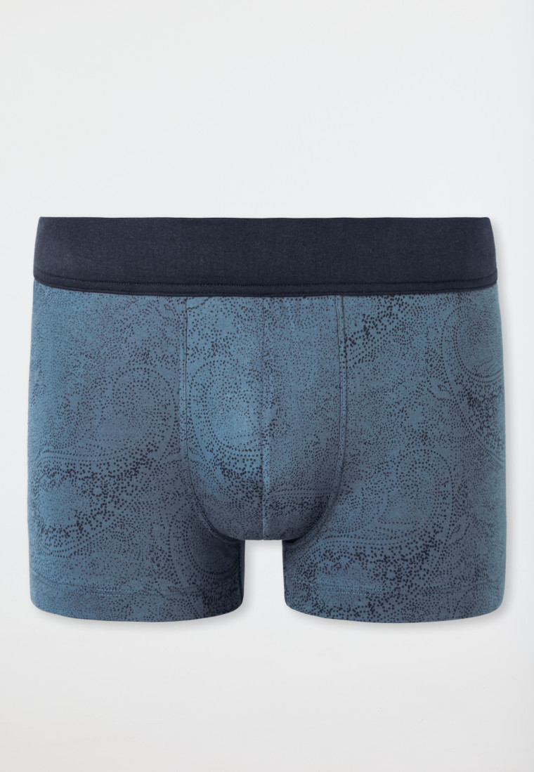 Shorts Paisley nachtblau - Fine Interlock