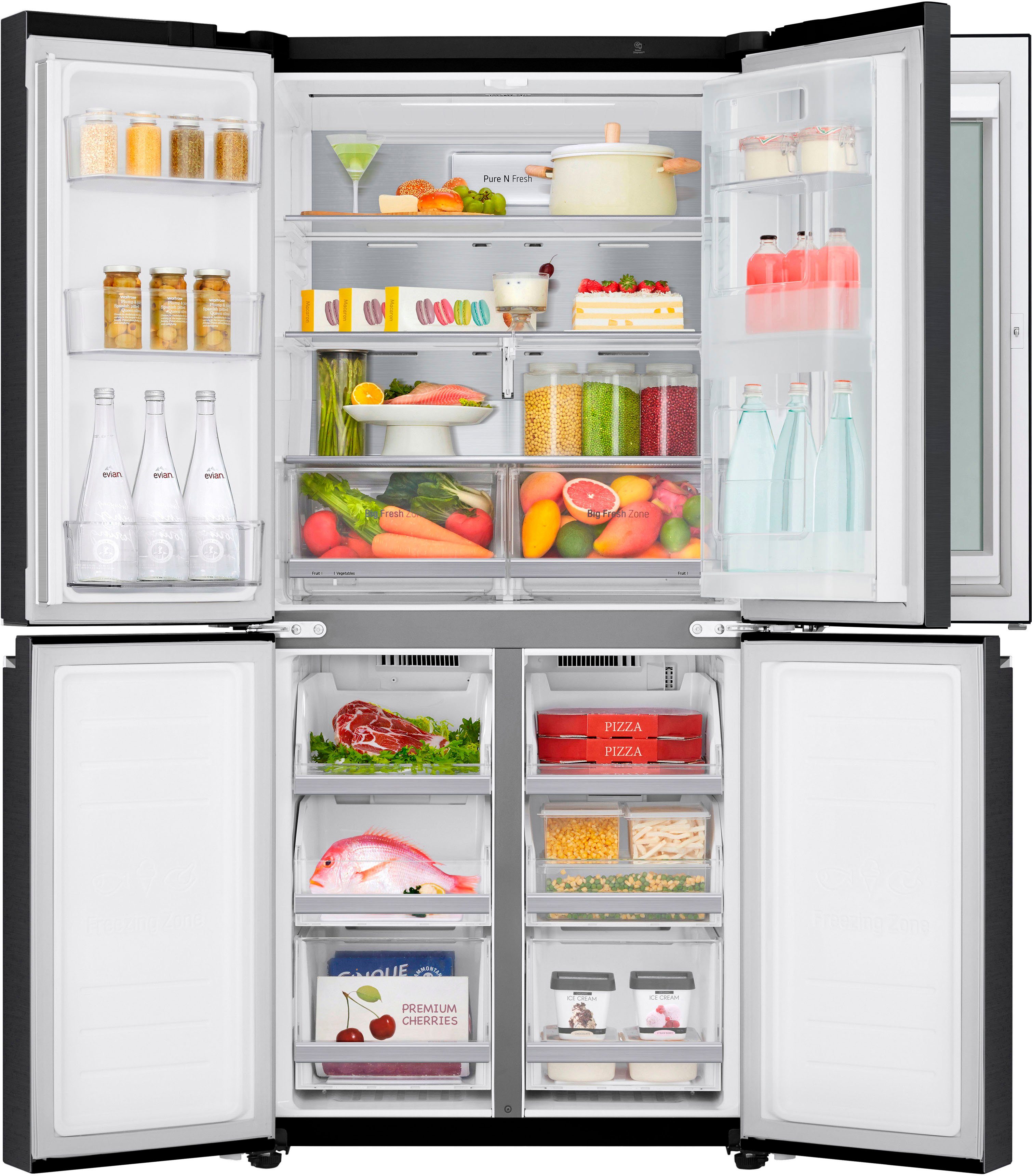 LG Multi Door GMQ844MC5E, 178,7 cm hoch, 83,5 cm breit, InstaView™