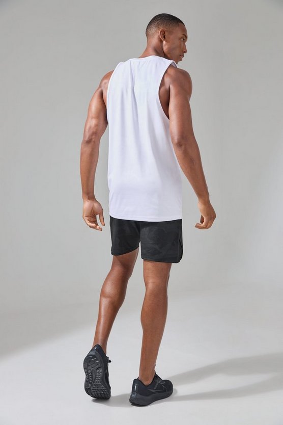 Man Active Camouflage Performance Tanktop