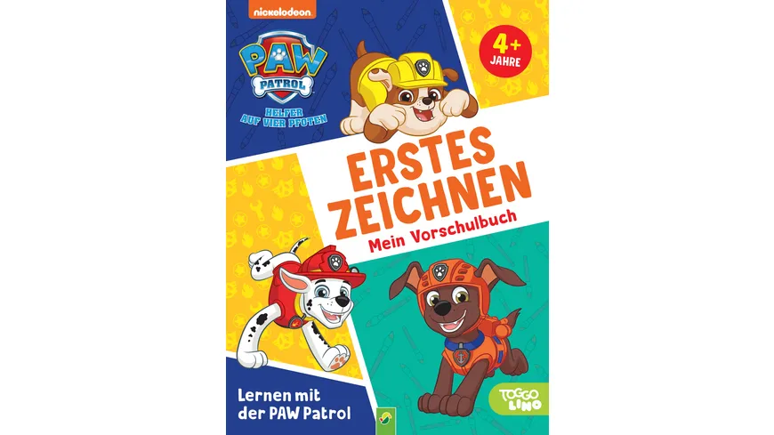 Lernen mit der PAW Patrol: Erstes Zeichnen. Mein Vorschulbuch Übungsheft für Kita und Vorschule. Für Kinder ab 4 Jahren