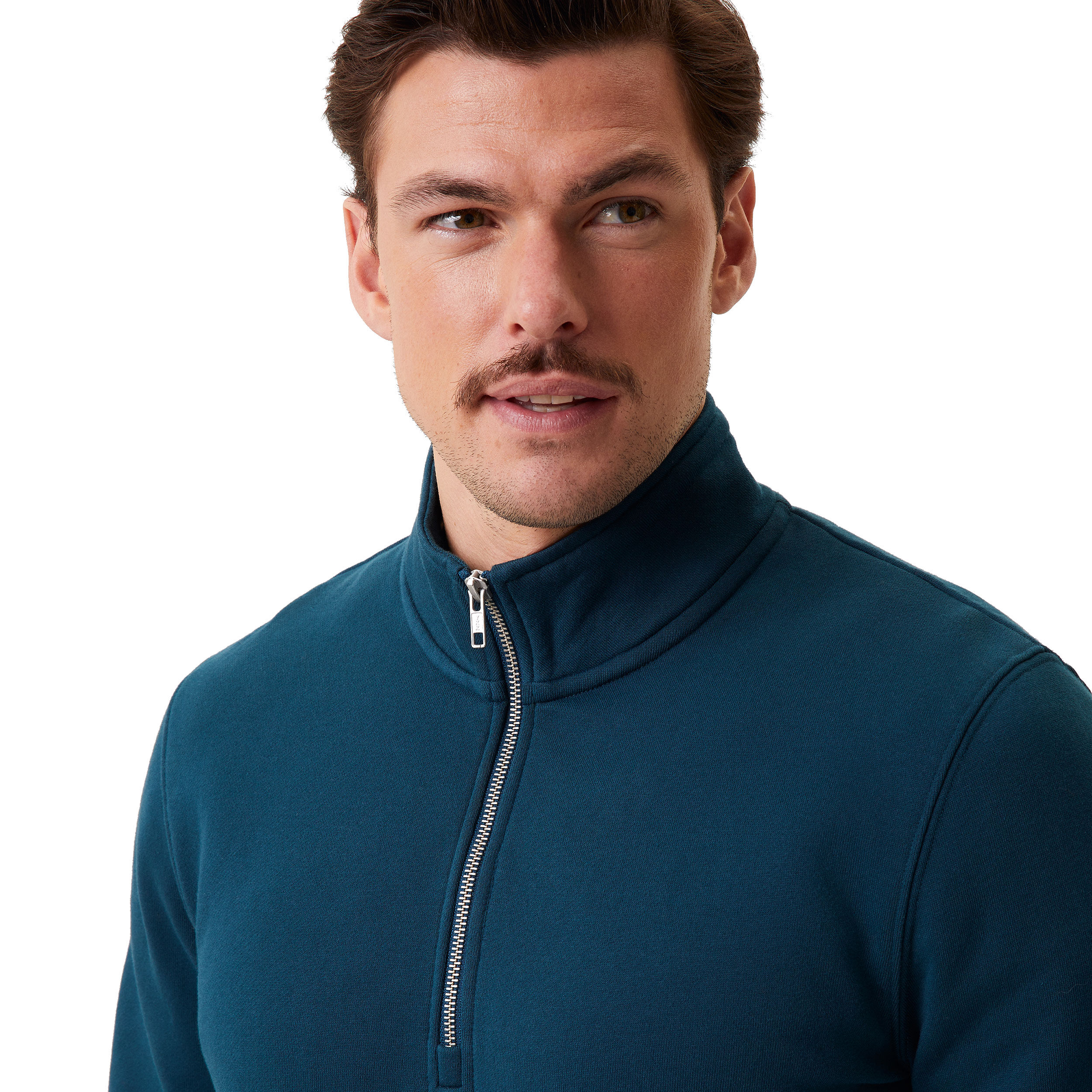 Centre Half-Zip Longsleeve Herren - Petrol