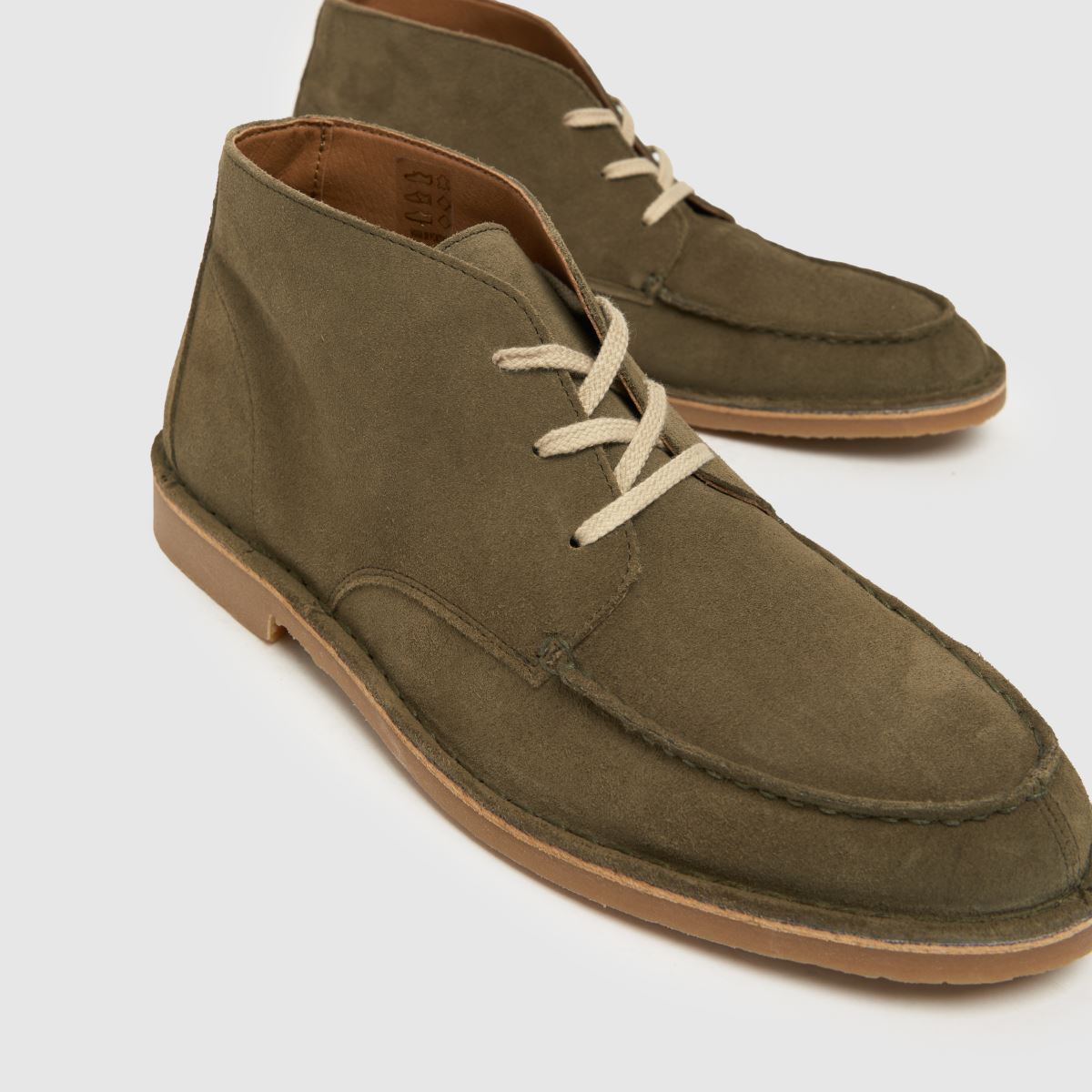 Schuh Dexter velúr köténycsizma khaki színben