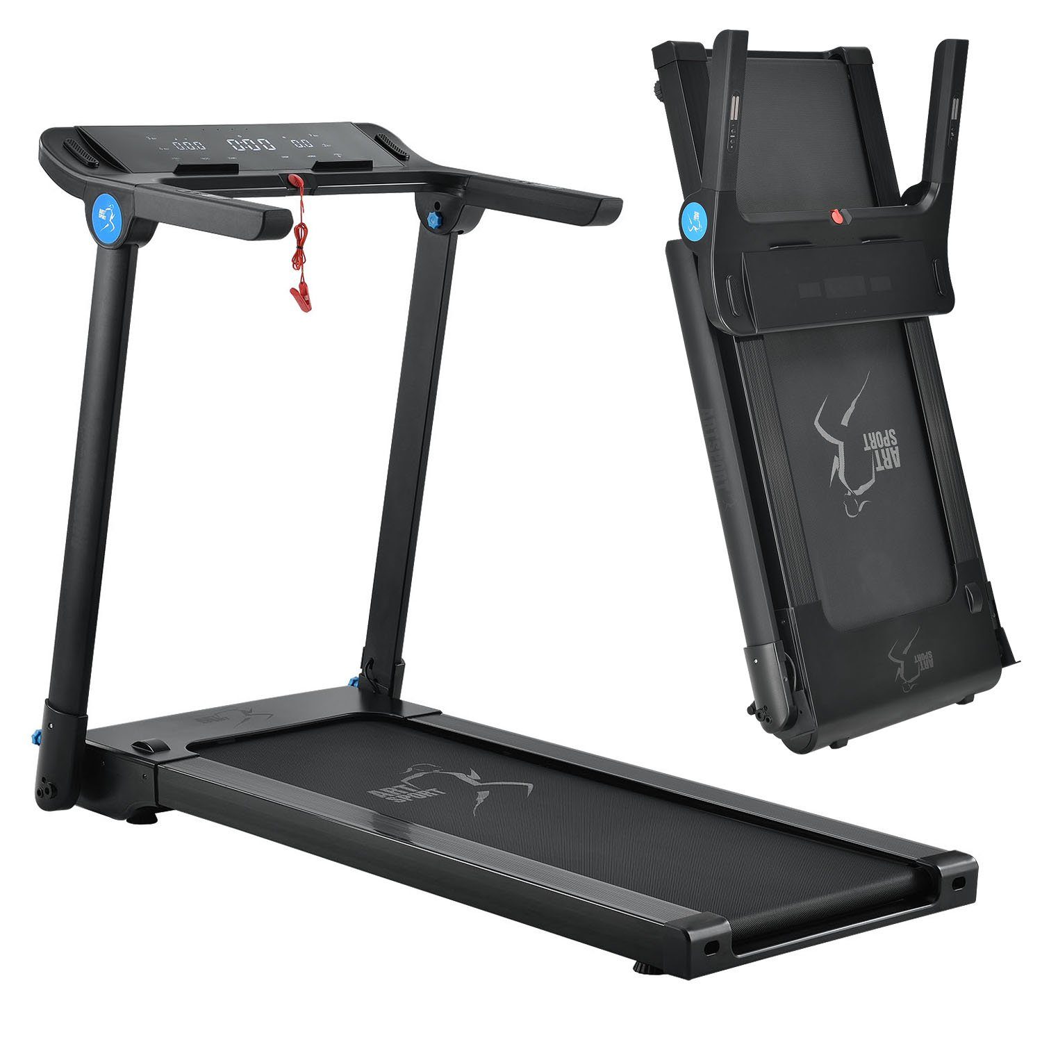 ArtSport Laufband Speedrunner SR1418, Ultra slim Design, 12 Trainingsprogramme, mit Pulssensoren