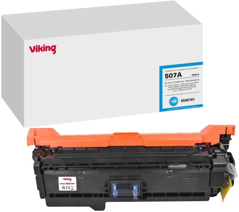 Viking 507A Kompatibel HP Tonerkartusche CE401A Cyan