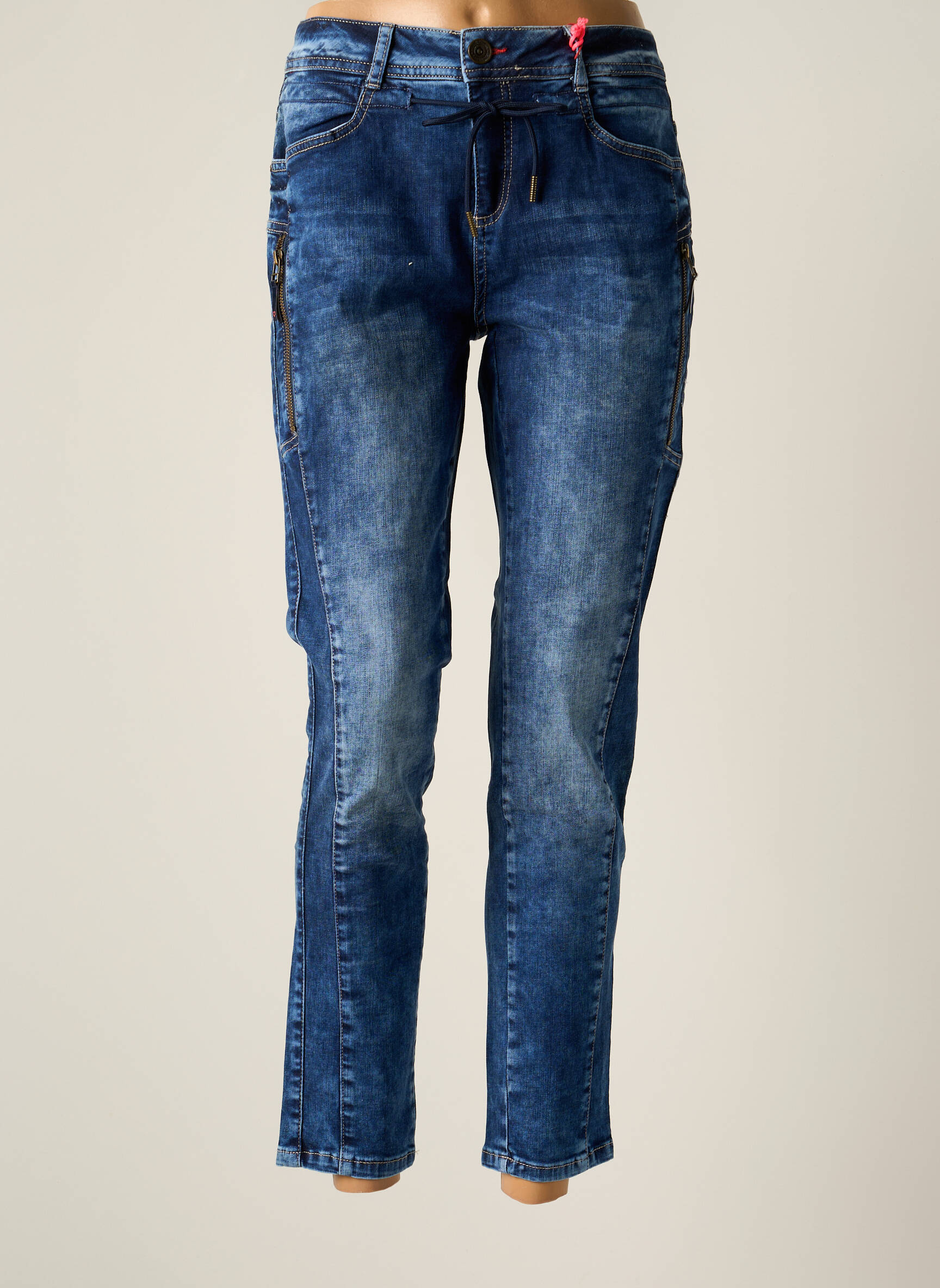Street One Jeans Coupe Slim Femme couleur bleu