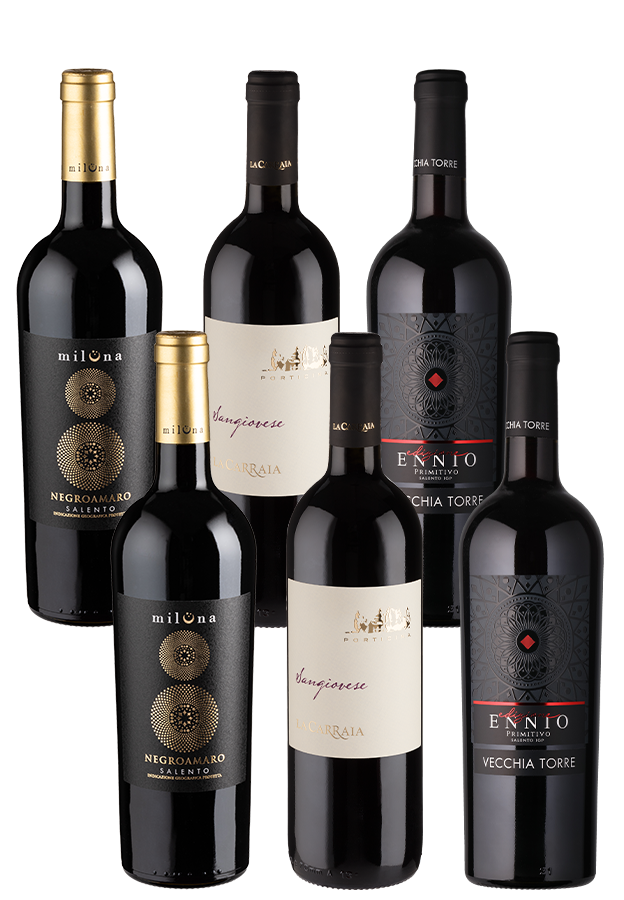 6er-Paket Italienische Rebsortenvielfalt