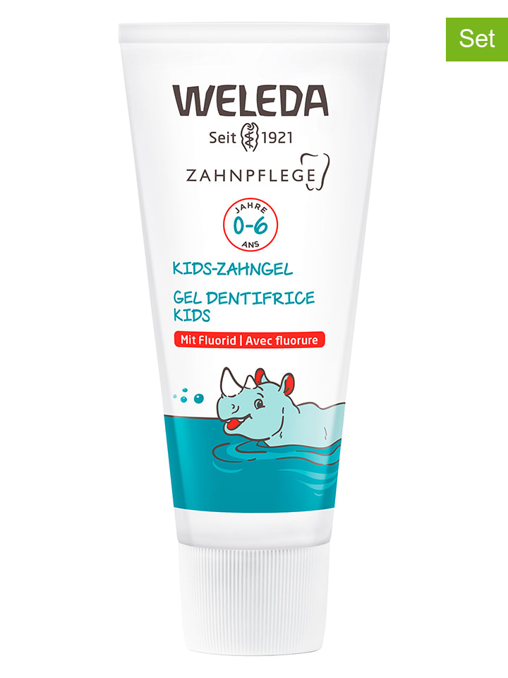 Weleda 3er-Set: Kids-Zahngel mit Fluorid, je 50 ml günstig kaufen onesize