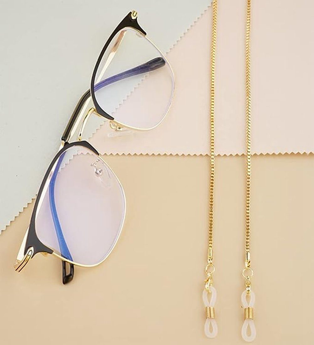 Ronner UG Brillenkette 4 Stück Brillenkette Sonnenbrillen kette Mit Kette Glasses Chain