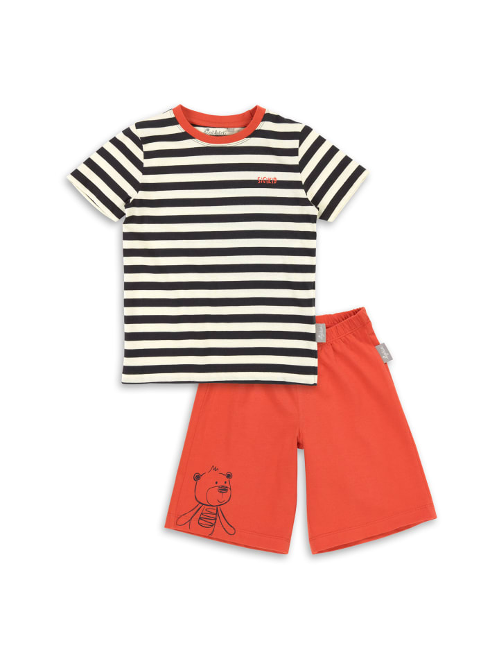 Sigikid Pyjama Nachtwäsche in rot/schwarz/weiß günstig kaufen 110
