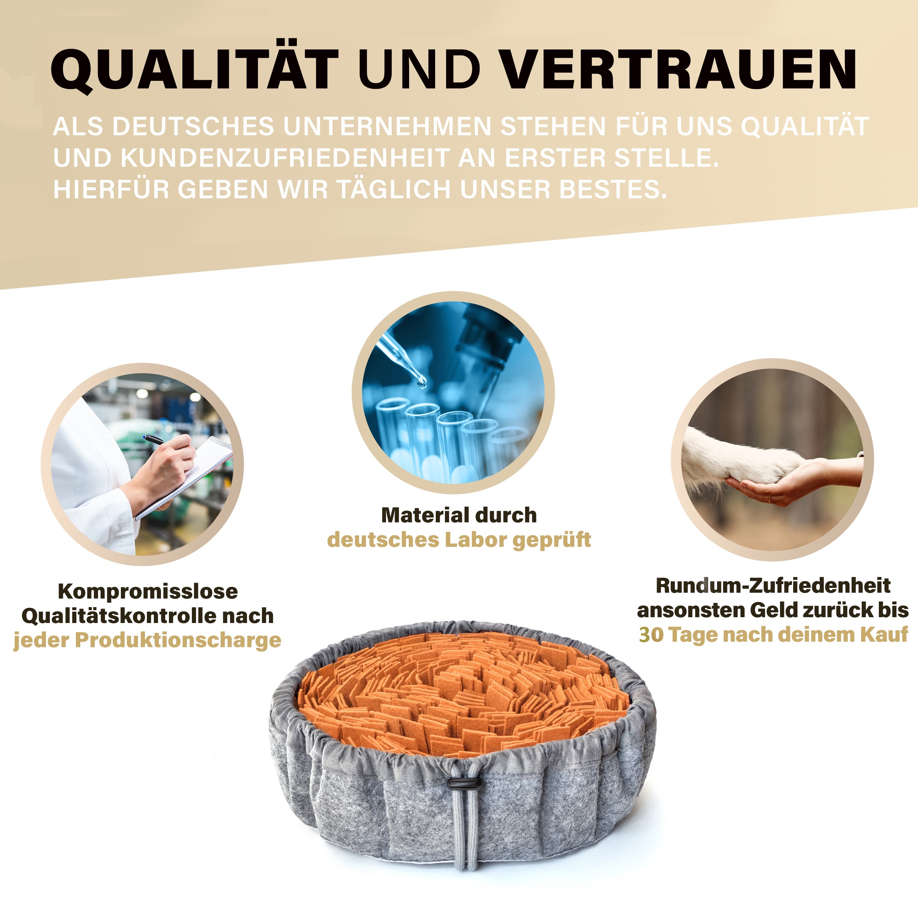 URBAN PAUL Intelligenzspielzeug URBAN PAUL Schnüffelteppich - grau