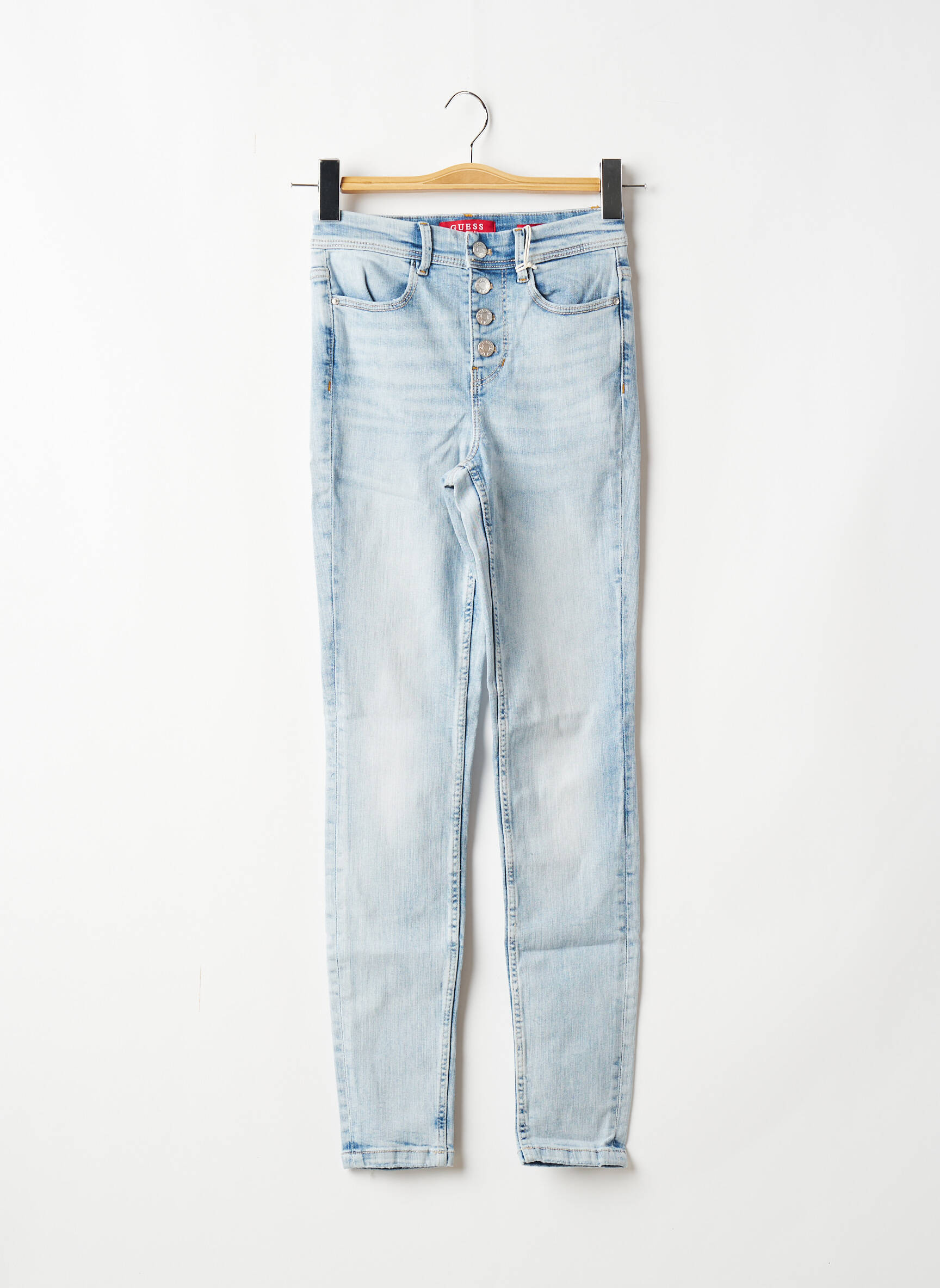 Guess Jeans Skinny Femme couleur bleu