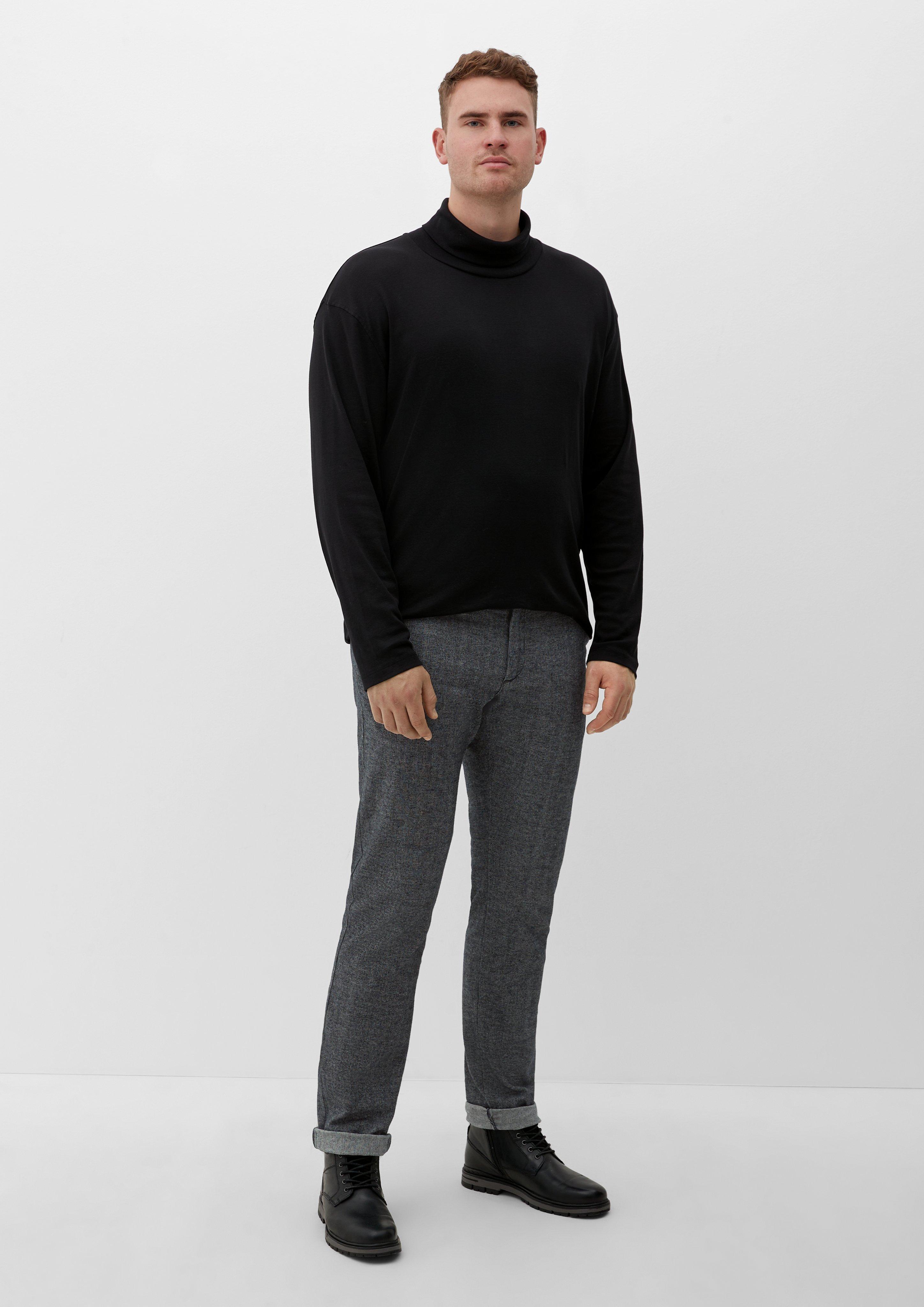 Relaxed: Chino mit Dobby-Struktur  2124761-98K2