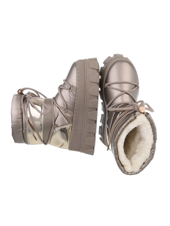 Ital-Design Stiefelette in Bronze günstig kaufen