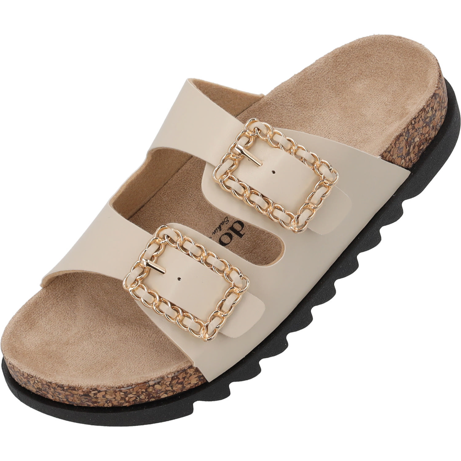 Palado Igies by Sila Sahin, Plateau-Pantoletten, Damen, Beige