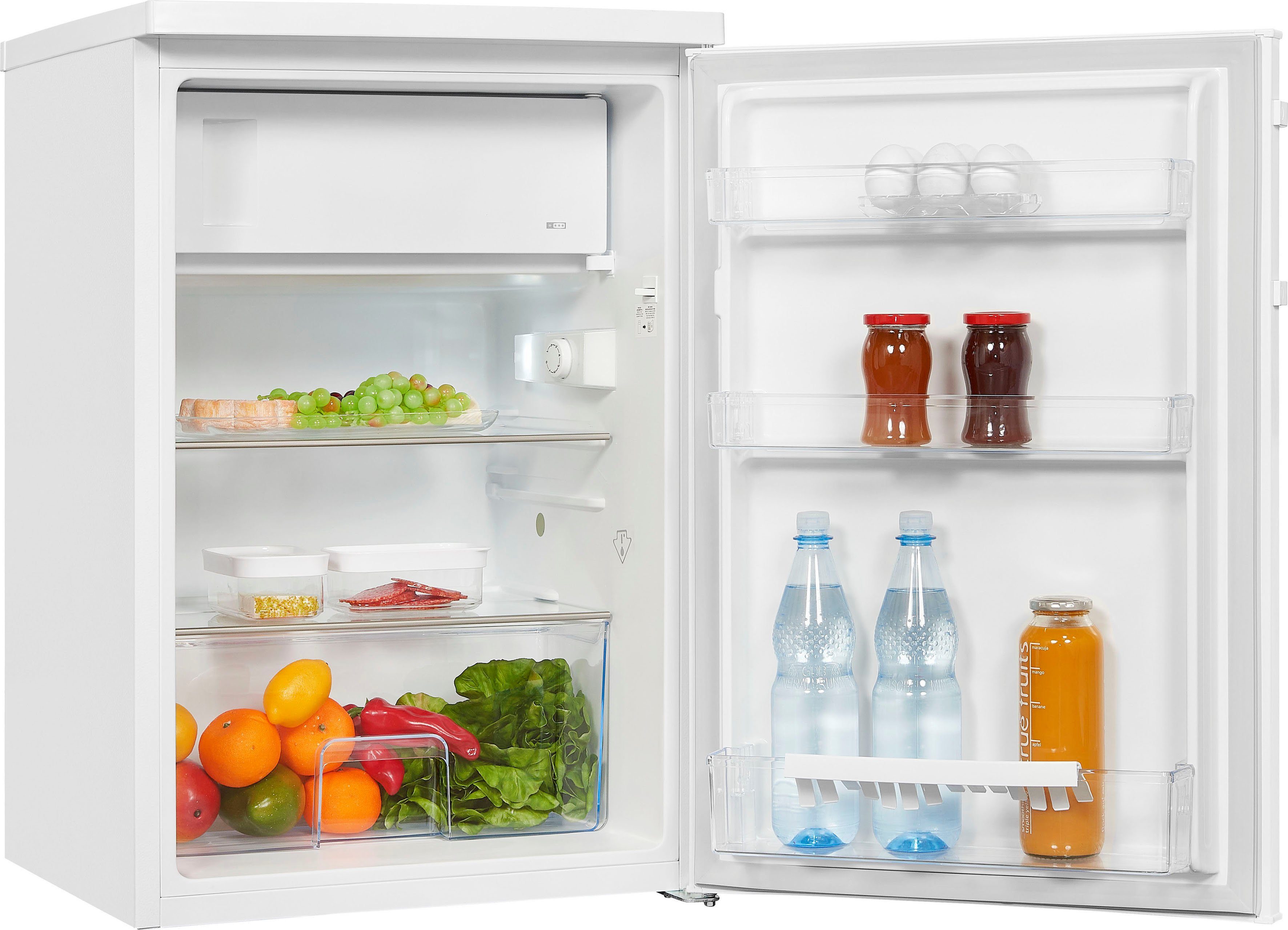 exquisit Kühlschrank KS16-4-H-010E weiss, 85 cm hoch, 56 cm breit