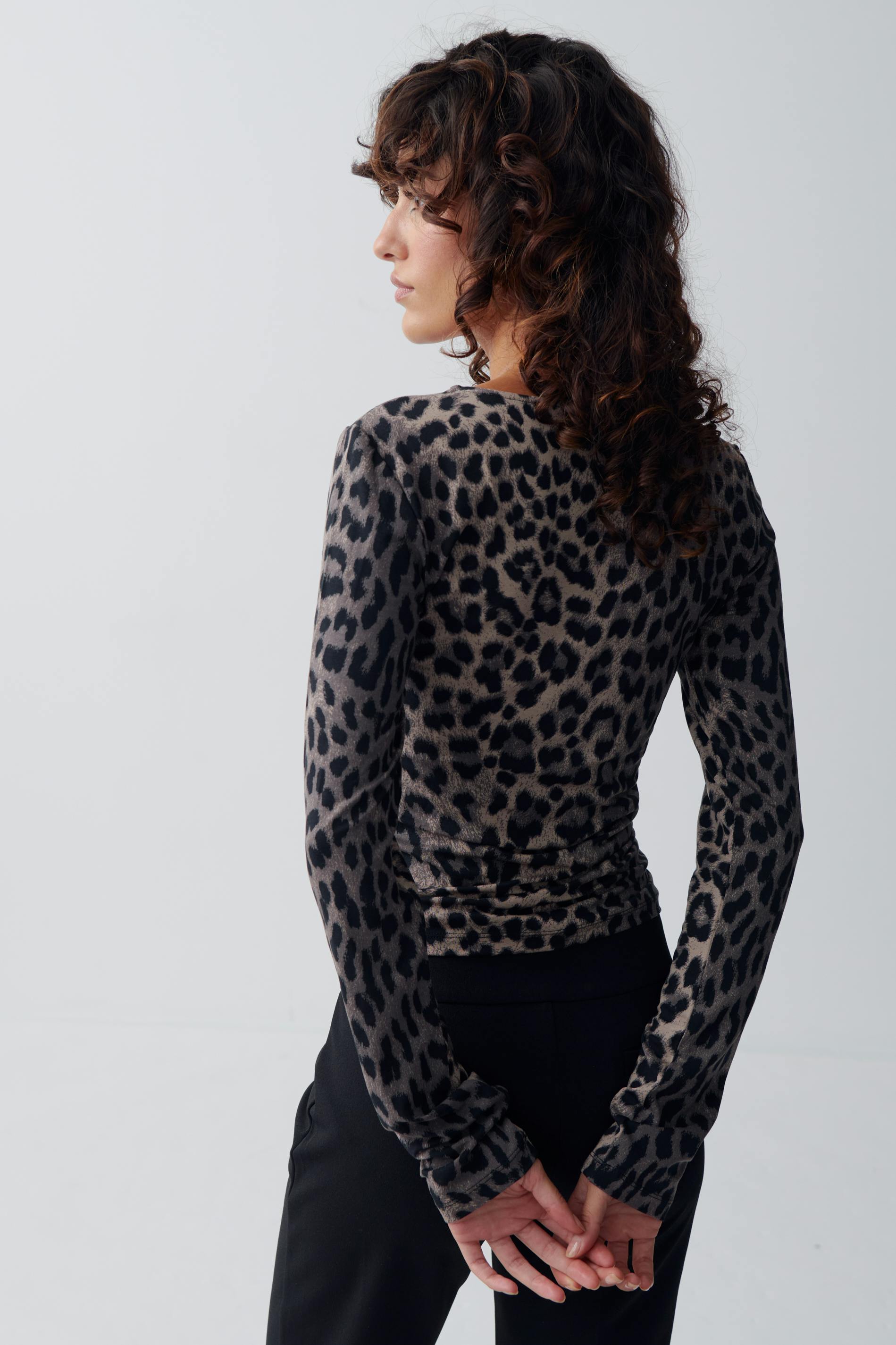 Soft touch crew neck top