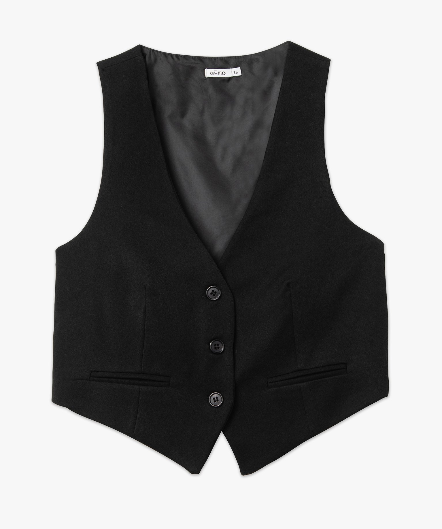 Gilet de costume femme noir | GEMO