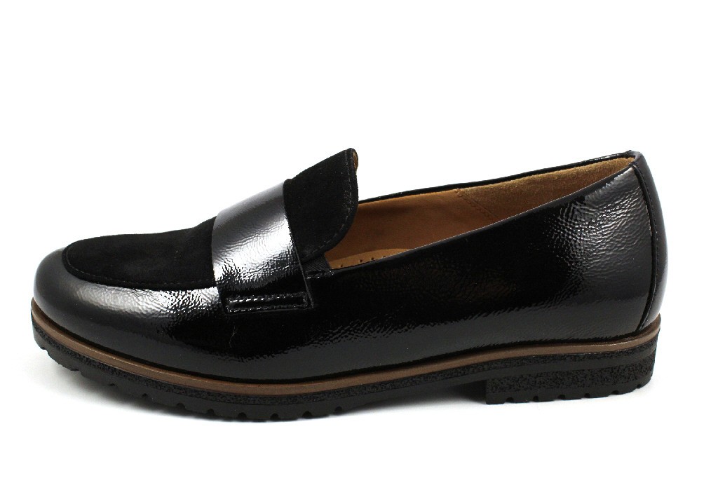 GABOR Komfort Slipper schwarz