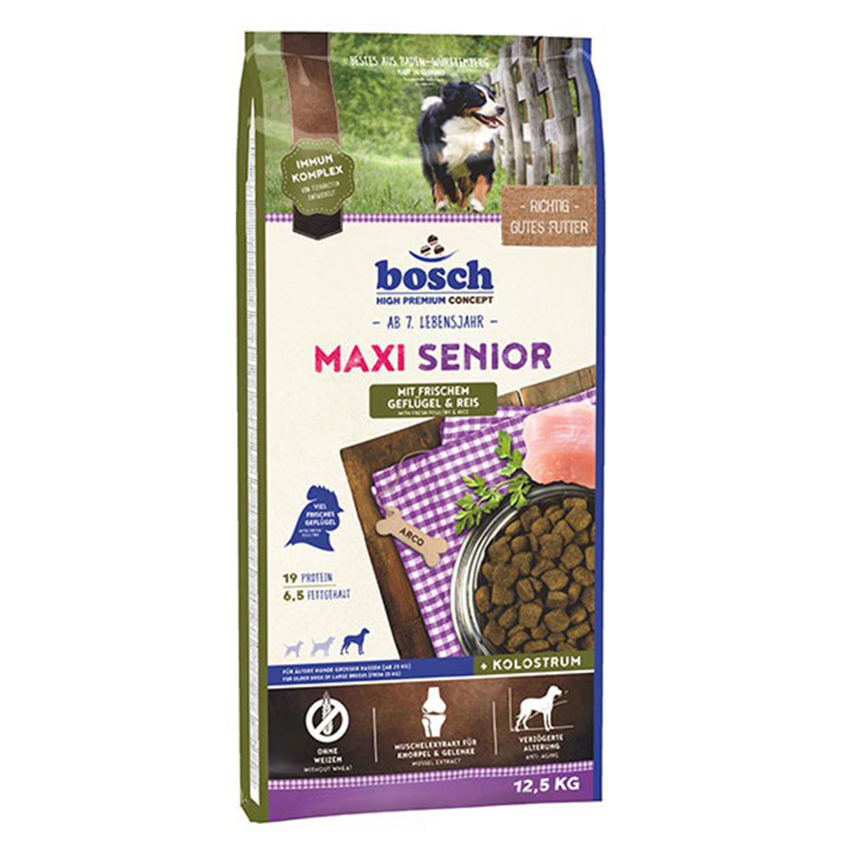 Bosch Hundefutter Maxi Senior Geflügel & Reis kaufen bei ZooRoyal