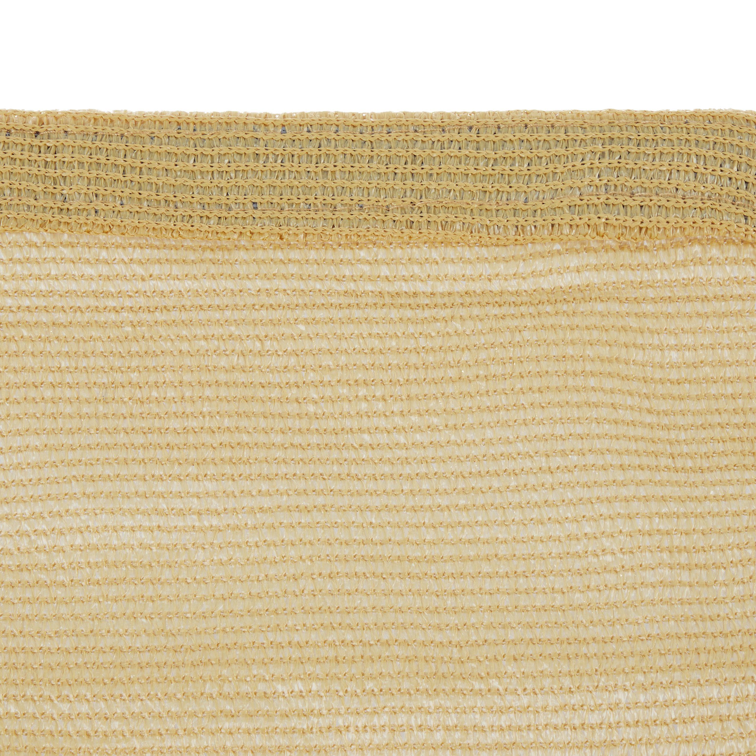 relaxdays Sonnensegel Rechteckiges HDPE Sonnensegel sand, 2 x 3 m