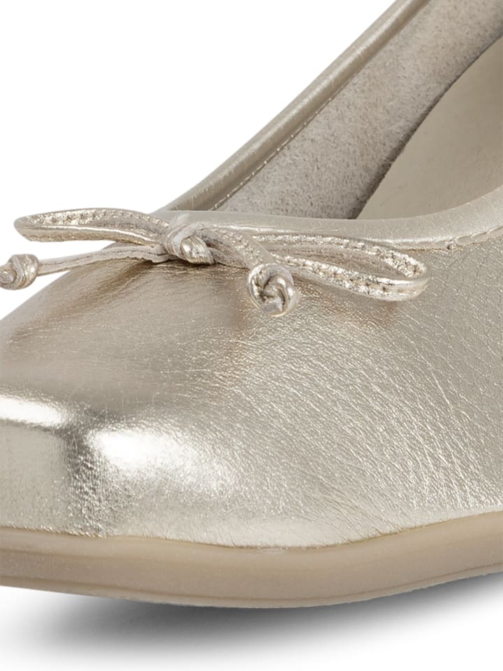 VITAFORM Hirschleder Ballerinas in gold günstig kaufen