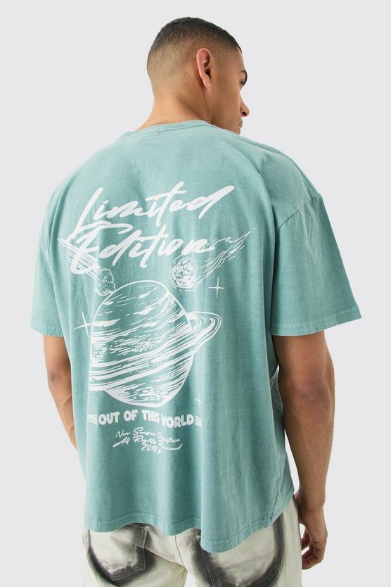 Kastiges Oversize T-Shirt mit Print