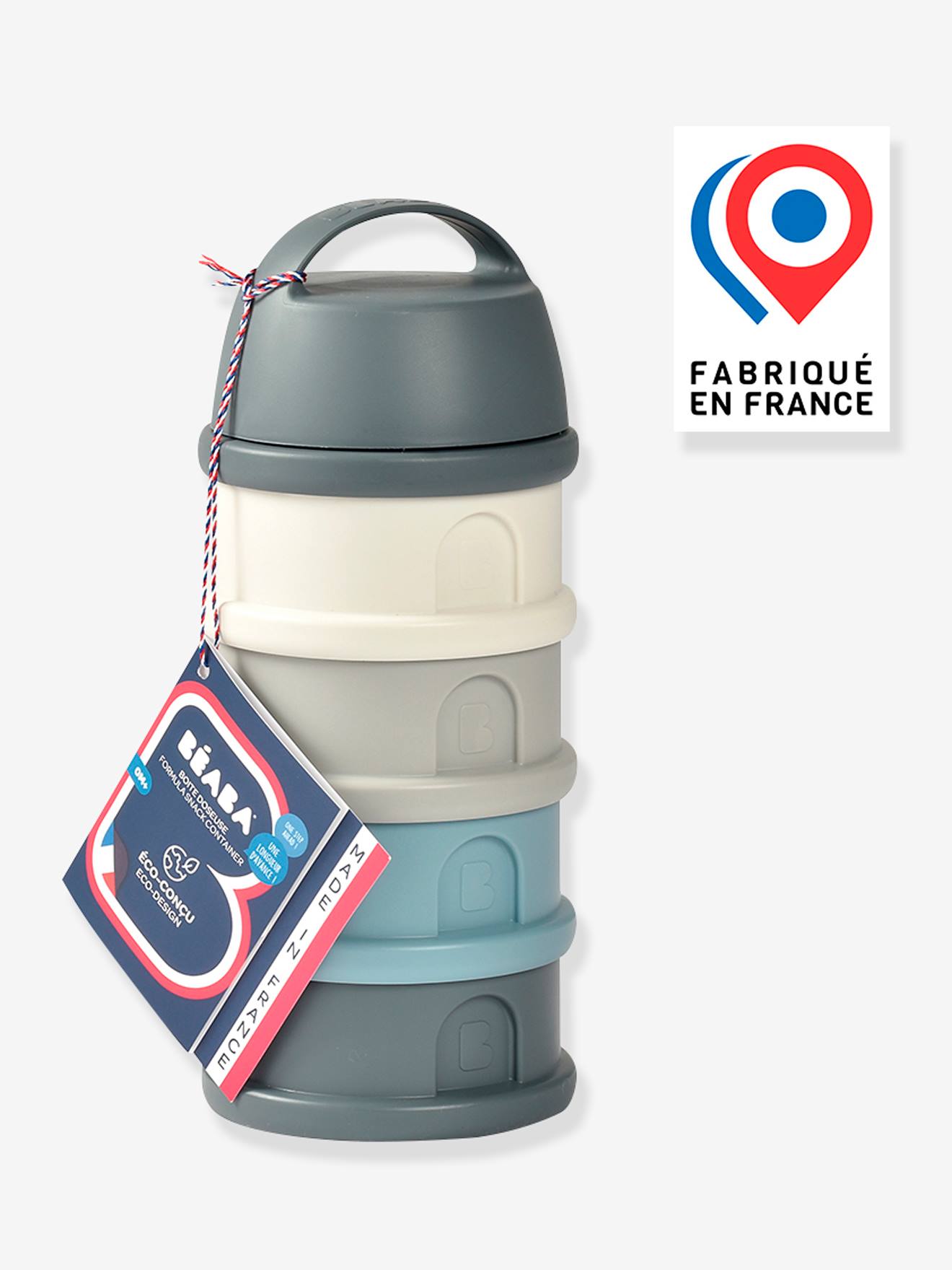 Boîte doseuse de lait 4 compartiments BEABA gris