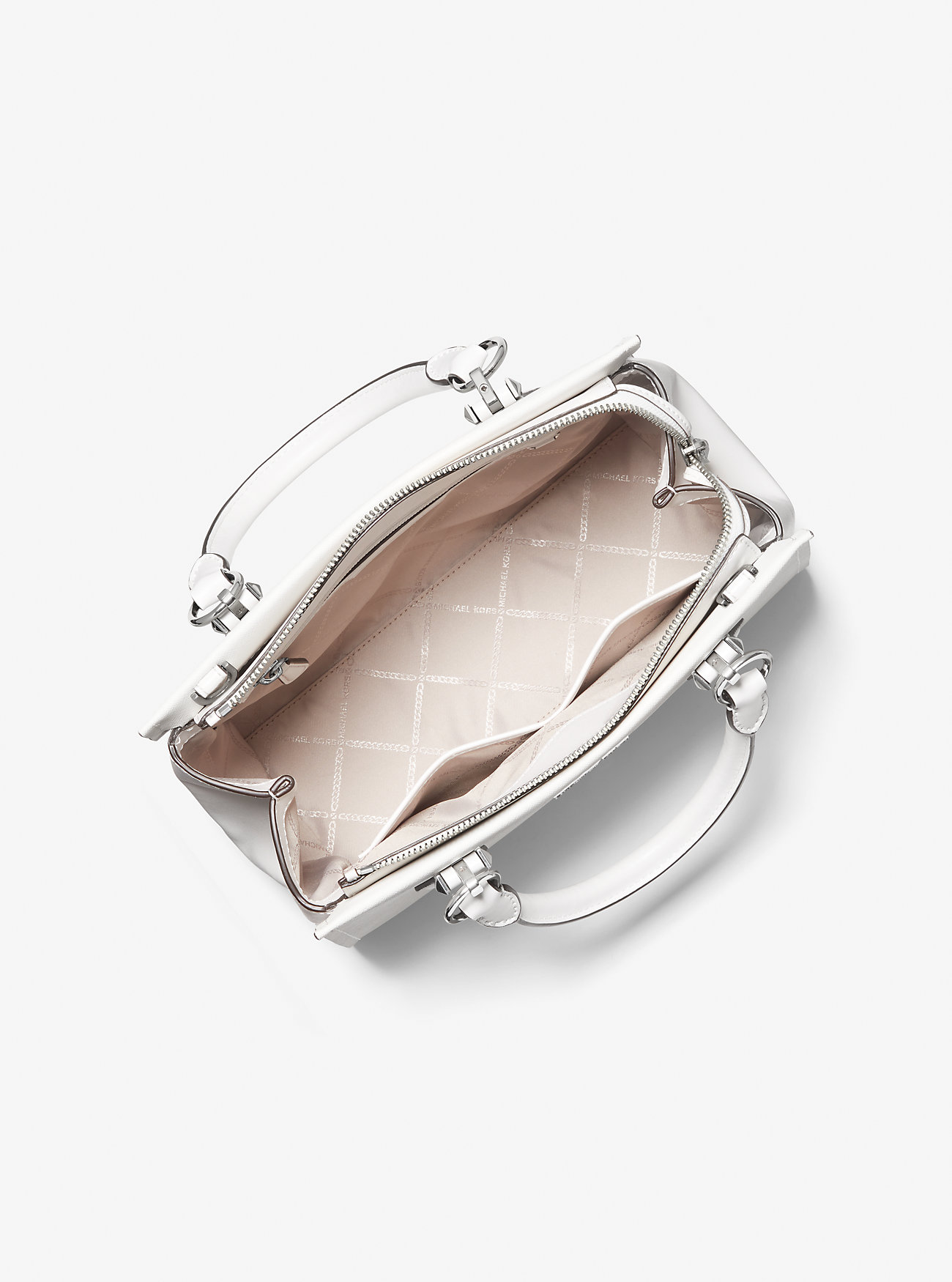Marilyn Medium Saffiano Skinnveske - OPTIC WHITE
