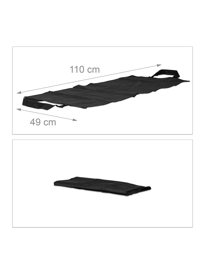 relaxdays Kaminholztasche in Schwarz günstig kaufen onesize