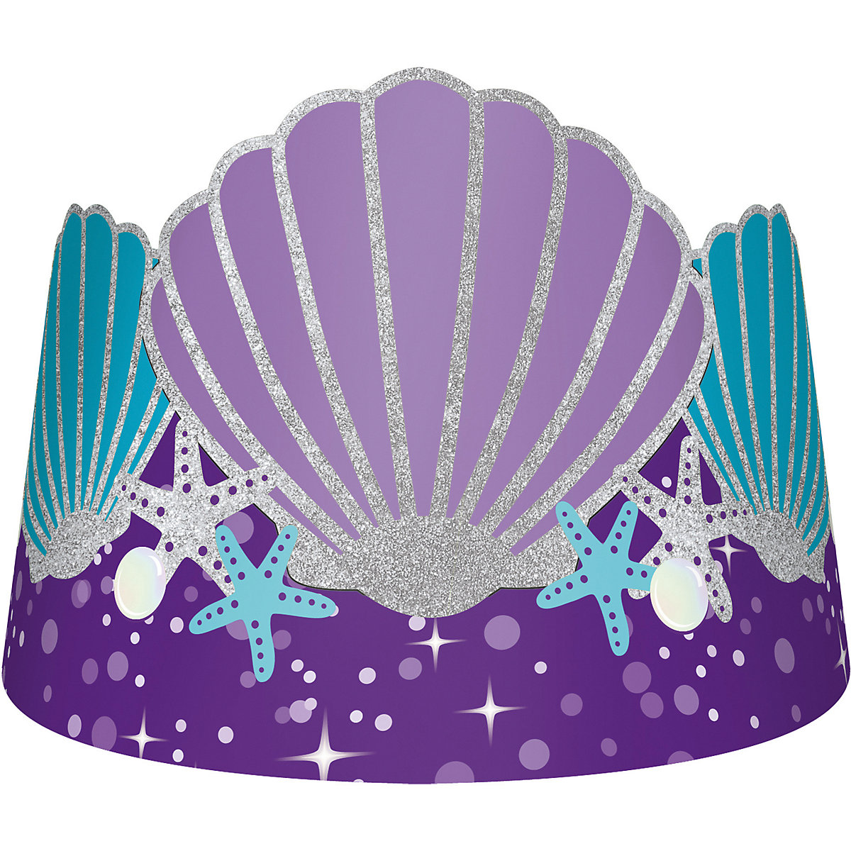 8 Papierkronen Mermaid Wishes