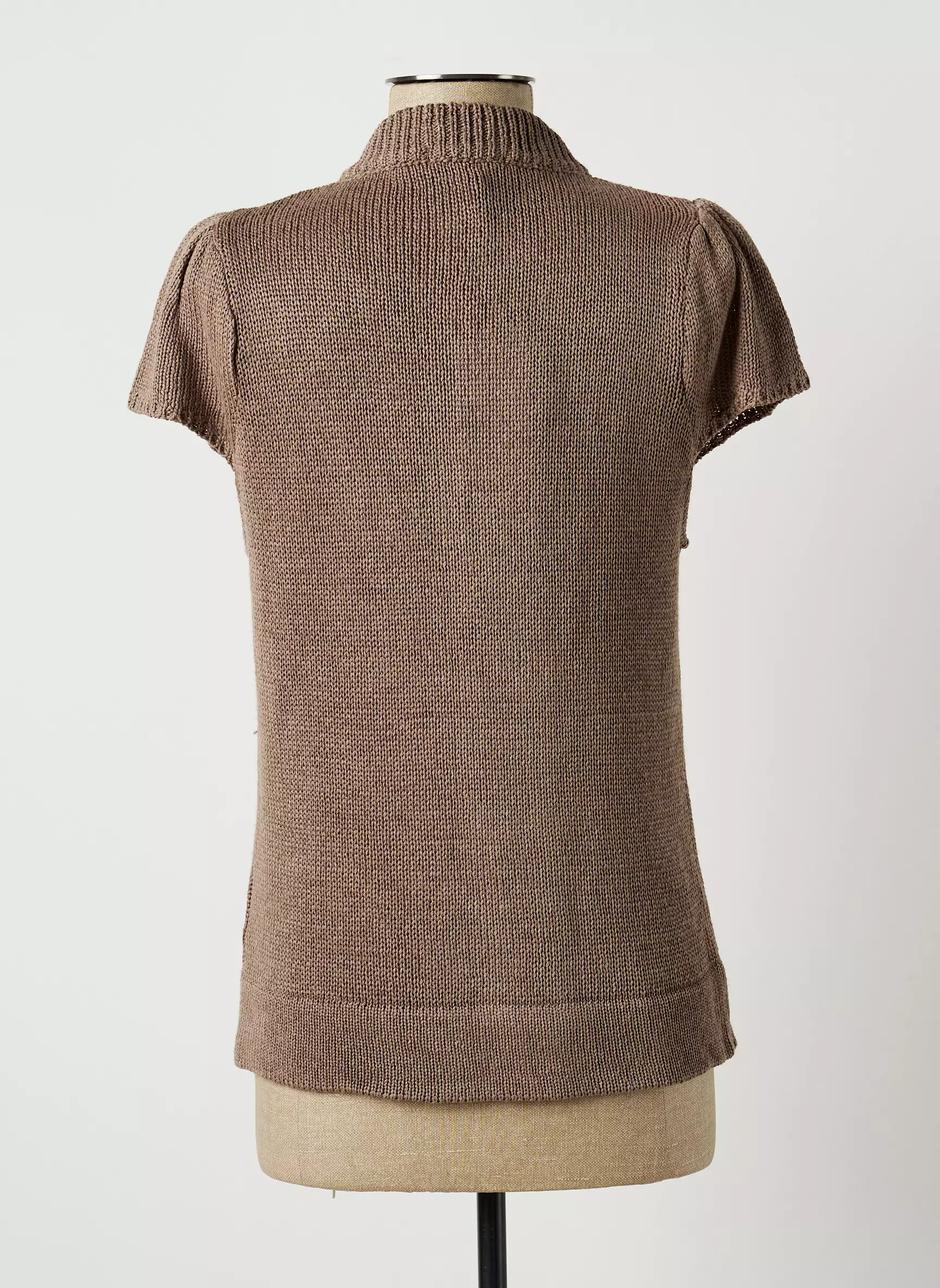 Le Phare De La Baleine Gilets Manches Courtes Femme couleur gris