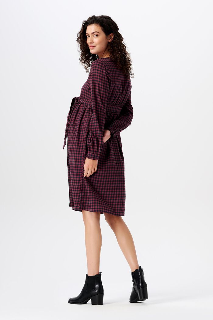 MATERNITY Stillkleid aus kariertem Flanell