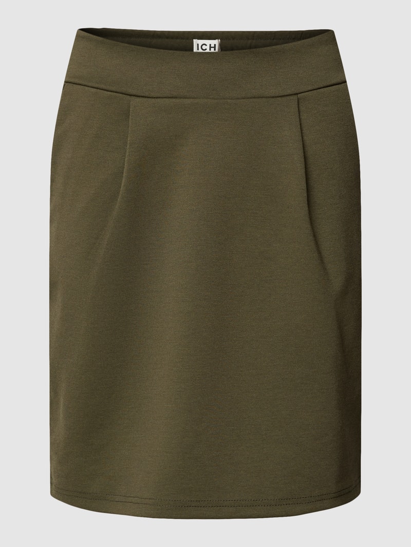Minirock mit elastischem Bund Modell 'Kate' in khaki