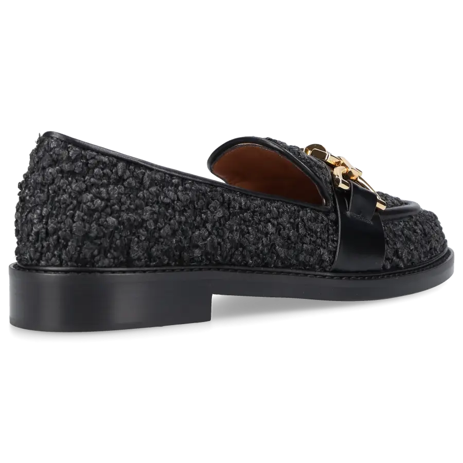 Roberto Festa - Loafer ADELLE Tweed - schwarz