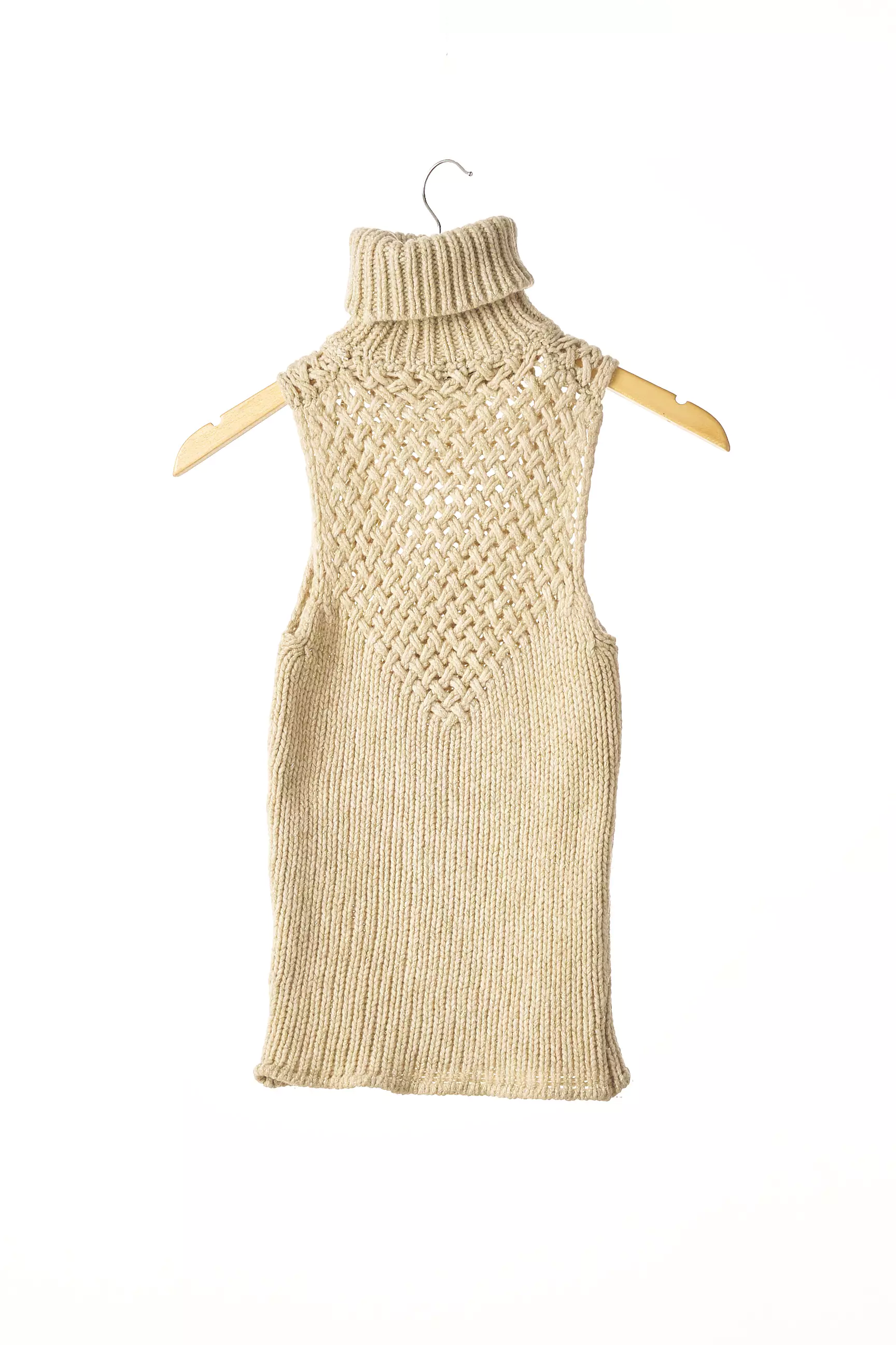 Anti Flirt Cols Roules Femme couleur beige