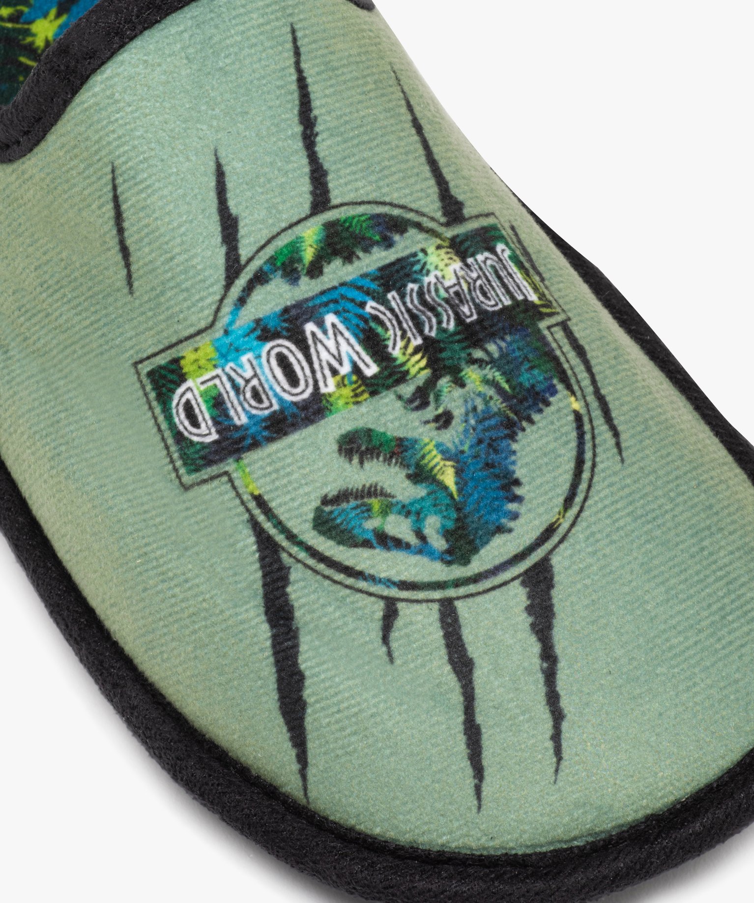Chaussons Garçon mules imprimées – Jurassic World vert | GEMO