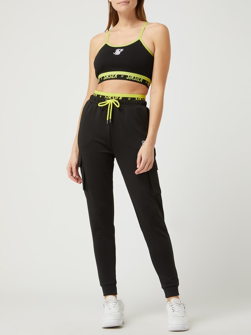 Bustier mit Racerback in schwarz
