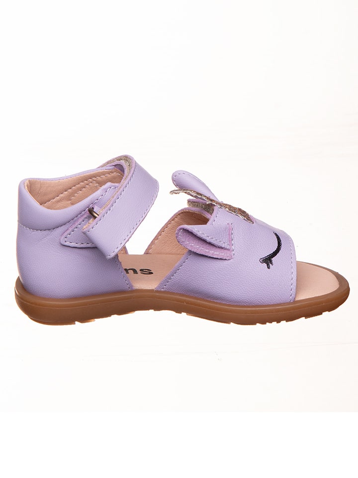 kmins Leder-Sandalen in Lila günstig kaufen