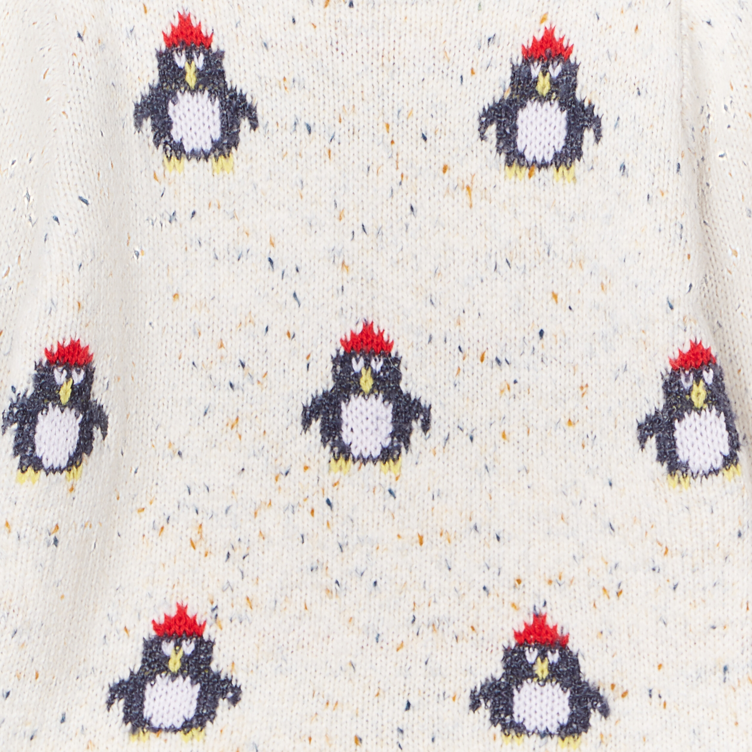 Pull col rond épaule boutonnée Creeks blanc bébé garçon | La Halle