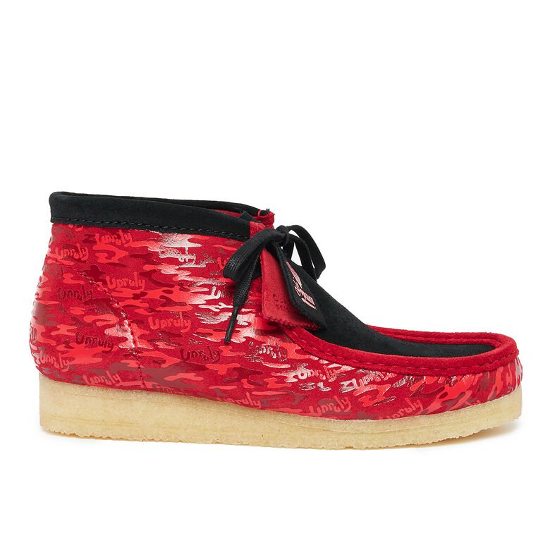 Clarks x Popcaan Wallabee Boot red